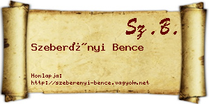 Szeberényi Bence névjegykártya